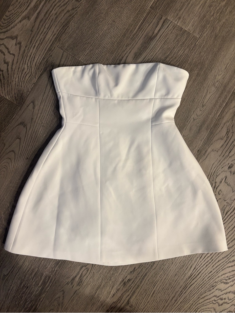 Babyboo White Strapless Mini Dress Size Medium Fit & Flare Bridal Graduation